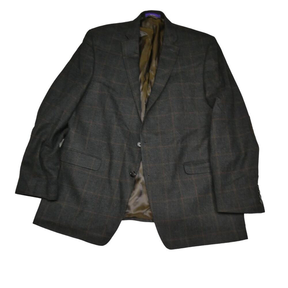 NEW Tallia 100% wool sport coat, size: 46L, dark gray